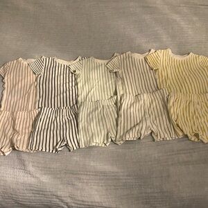 Set of 5 Pehr Organic Cotton Stripes Away organic cotton shorts 2-3T Pajamas